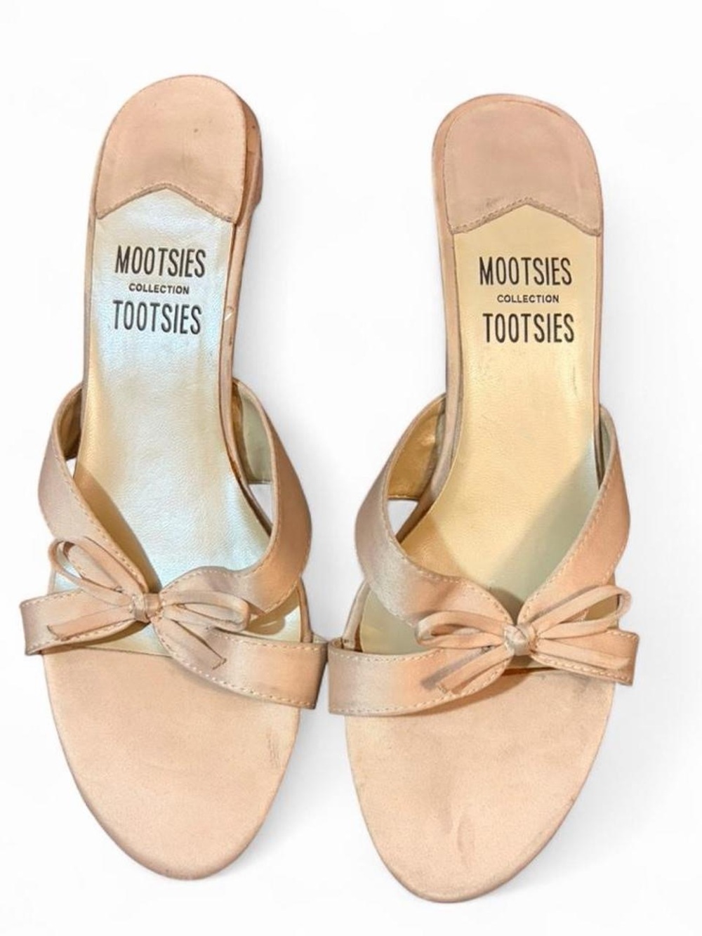 Mootsies Tootsies cream Bow kitten heels
